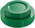 FLOWERCAT 60PCS Green Plates & St. Patrick's Day Plates - Heavy Duty Dark Green plates Disposable for Party&Event- Include 30PCS 10.25" Dinner Plates & 30PCS 7.5" Dessert Plates by FLOWERCAT