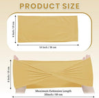 MDS Pack of 50 Spandex Chair Sashes Without Slider Buckles – Gold - Image 2