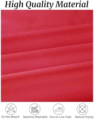Fokitut 6 Pack Rectangle Tablecloth, 90x132 Inch, Stain Resistant and Wrinkle Polyester Table Cloth, Fabric Table Cover for Kitchen Dining, Wedding, Party, Holiday Dinner-Red - Image 2