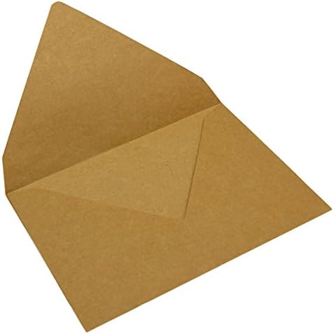 Darling Souvenir A7 Kraft Invitation Envelopes (5 1/4 x 7 1/4) Euro V-Flap 80 LBS Ideal for Weddings, Birthday, Invitations, Baby Shower,Greeting Cards -Packs & Colors Available - Image 4
