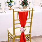 fani Red Satin Chair Straps Bows,120 PCS 7x108 Inch,Chair Sash - Image 4