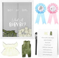 55 Pcs Baby Cloth Gender Reveal Game Voting Board, Neutral Baby Cloth by Qunclay