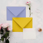 Darling Souvenir A7 Lavender Invitation Envelopes (5 1/4 x 7 1/4) Euro V-Flap 80 LBS Ideal for Weddings, Birthday, Invitations, Baby Shower,Greeting Cards -Packs & Color Available - Image 5