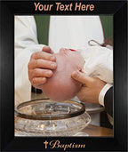 PersonalizationStreet - Religion Occasions: Baptism Personalized 8" x 10" Vertical Black Wood Photo Frame with Free Custom Engraving, Shipping and Photo Print of Your Special Photograph - Image 3