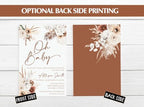All Ewired Up Personalized Pampas Grass Oh Baby Greenery Boho Shower Invitations and Envelopes, Diaper Raffle Cards, Books Library Inserts, Baby in Bloom, Gender Neutral - Image 2