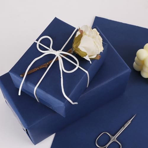 Vanhench 36" x 2400" (200') Navy Blue Wrapping Paper, Solid Color Art Kraft Craft Paper for Birthday Gift Wrapping, Baby Shower, Bouquet Flower Packing Poster/Bulletin Board/Construction - Image 4