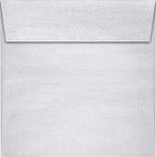 LUXPaper Square Invitation Envelopes | Peel & Press | 6" x 6" | Silver Metallic | 80lb. Text | 500 Qty - Image 2