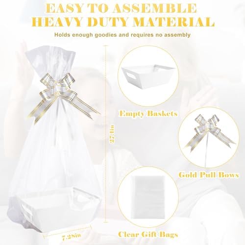 36 Pcs Sturdy Baskets DIY Empty Basket Bulk 10.23 x 7.08 x 7.08 Inches - Image 2