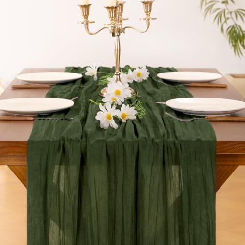 10 Pack Cheesecloth Table Runner Fall Boho Gauze Wedding Party Home Decor - Image 5