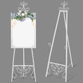 2 Pack White Wedding Easel Stand 57'' Display Stand, Classic by Otoolling