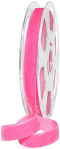 Morex Ribbon Nylvalour Velvet Ribbon, Nylon, 5/8 inch by 11 Yards, Shocking Pink, Item 01215/10-421, 5/8" by 11 yd by MorexRibbon