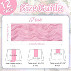 12 Pack Pink Cheesecloth Table Runner 23 x 120 Inch 10Ft - Image 2