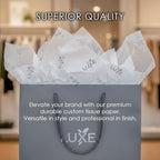 COACO Personalized Tissue Paper, Your Custom Design, Logo, or Text, Great for Holiday or Special Occasion, Small Business Packaging or Gift Wrapping, Gift Bags, 20, 30, 50, or 100 Count, White (20"x18") - Image 5