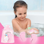 100 Sets Baby Shower Favors Refreshing Foot Soap Perfect Baby Shower Favors for Guests, Gifts, and Prizes with Organza Bags Thanks Cards (Pink) - Image 6
