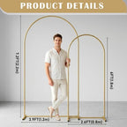 Metal Arch Backdrop Stand 7.2FT+6FT: Wedding Arch Frame for Ceremony Balloon Arch Stand for Birthday Anniversary Wedding Party Baby Shower - Image 7