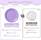 Vyntra 350 Pcs Lavender Paper Plates and Napkins Party Supplies - Image 2
