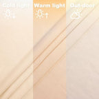 FANPROMS Beige Spandex Arch Cover Set of 2 Arch Covers Stretchy Backdrop Chiara Wall Arch Stand Cover 6FT 7.2FT Round Top Backdrop Cover for Arched Stand Wedding Covering for Balloon Party Ornaments - Image 4