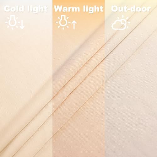 FANPROMS Beige Spandex Arch Cover Set of 2 Arch Covers Stretchy Backdrop Chiara Wall Arch Stand Cover 6FT 7.2FT Round Top Backdrop Cover for Arched Stand Wedding Covering for Balloon Party Ornaments - Image 4