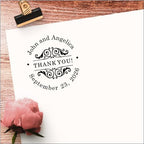 Custom Self Inking Return Address Stamp, Round Circle - Image 4