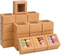 TOMNK 150pcs Small Cookie Boxes with Window, 4x4x2.5In Cookie Packaging by TOMNK