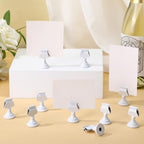 Kathfly 36 Pcs Table Number Holders Metal Place Card Clip,White - Image 4