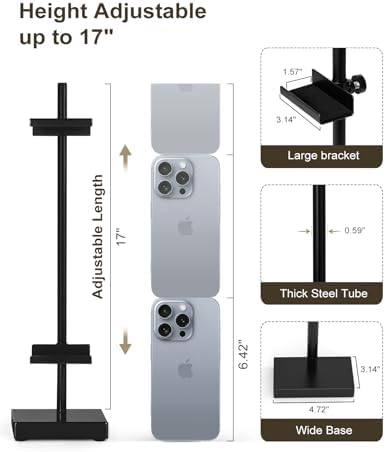 Adjustable Tabletop Easel Stand, Black 17" H Easels for Display - Image 2