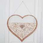 Toutrop Wedding Guest Book Alternative Wedding Decor Drop Heart Guestbook Wooden Heart Shape Guest Drop Box Table Decoration - Image 5