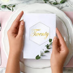 60/150Pcs Clear Acrylic Hexagon Blanks with Hole for Keychain Name Card Gift Tag - Image 6