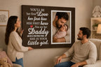 TWING Personalized New Dad and Baby Photo Canvas Wall Decor, 36 X 24 in - Image 3