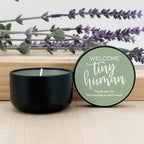 Custom Candles, Personalized Candles, Bulk Candles, Candle Favors, Baby Shower Candle Favors (Set of 10) (Black Tin), 9508837-03 - Image 2