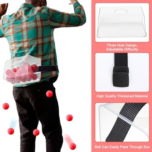 Vinsot 6 Sets Baby Shower Games Twerking Shaking Balls with Belts, Red - Image 3