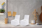 Raffle Boxes Ballot Box for Fundraising,Cardboard Box with Slot for Ticket and Removable Header Donation Boxes for Collecting Business Card Voting Contest (White 40 PCS, 6.5×4.5×4.5inch) - Image 5