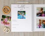Personalized Baby Journal - Hardcover First Year Album Customized with Baby’s Name & Initial - Prompted Baby Memory Book (Watercolor Floral Initial) - Image 7