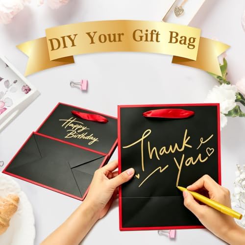 Epoesch 24 Pack Gift Bags with Handles & 24 Tissue Papers – 8x5x10 Inches - Image 5