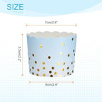 HARFINGTON 150Pcs Paper Baking Cups 6oz Cupcake Wrappers Gradient Blue - Image 2