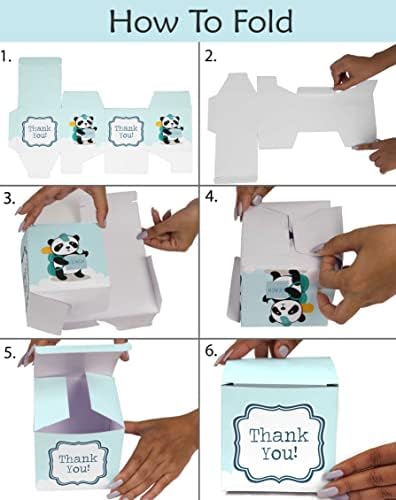 Paper Box - Mini Favor Box For Baby Shower 4x4x4 Inches Paper Gift Boxes, Candy Paper Box For Party Favors, Baby Shower Animals,Boy/Girl Theme- Pack Of 20 - Image 6