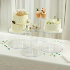 Efavormart Lovely 4 Tier XL Acrylic Crystal Glass Clear Cake Dessert Decorating Stand for Birthday Xmas Party Wedding - Image 6
