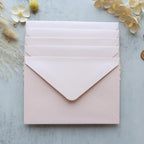 50PCS A7 Blush Pink Envelopes, 5.3×7.6" Wildflower Liner Envelopes - Image 6