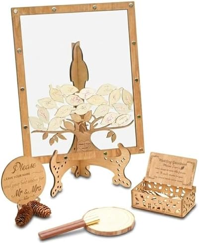 Personalized Maple Tree Wedding Guest Book Alternative, Fall Leaf Drop Box by GIFTSH0PBYHELEN