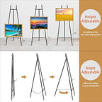Heavy Duty Large Easel Stand for Mirror Display Wedding Sign(Black 47'') - Image 2
