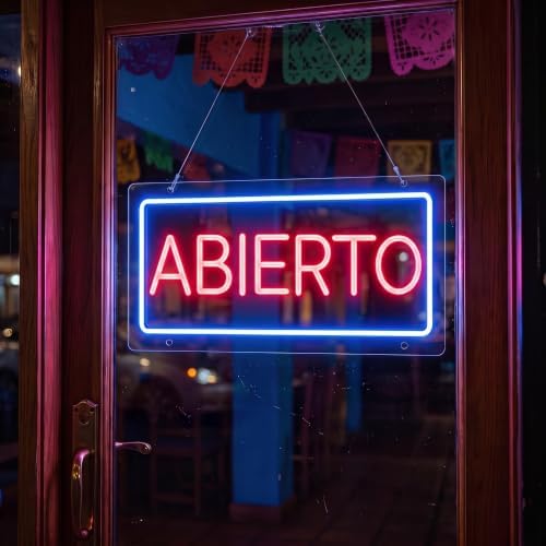 ABIERTO Spanish Open Neon Sign, 5V USB Home Lighting, Modern Decor, Stylish Lighting, Business Open Sign for Bar Restaurant Coffee Salon Store - Image 7