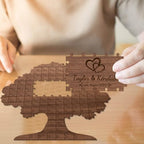 Personalized Tree of Life Wedding Guest Book Alternative Custom Wedding Guest Book Love Tree Puzzle Rustic Wedding Decorations for Party Engagement Reception Anniversary - Image 7