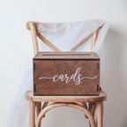 Wooden Wedding Card Box with Slot and Lid | Graduation Card Box for Party 2026 | Grad Gift Money Envelope Holder for Reception, Bridal Shower, Birthday, Retirement | Rustic Keepsake Decorations - Image 5