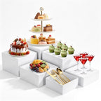 6 PCS Buffet Risers and Stands, Dessert Food Display for Buffet Table by Unknown