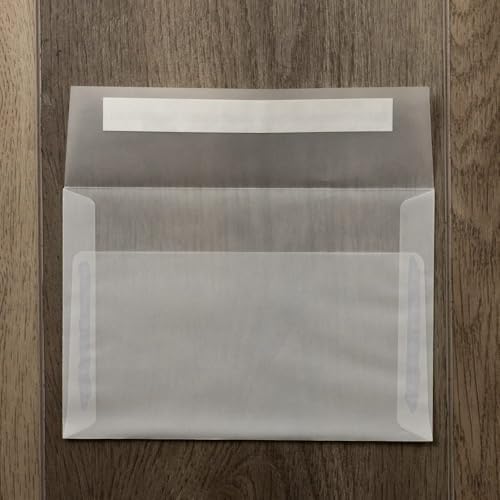 LUXPaper A8 Invitation Envelopes | Peel & Press | 5 1/2" x 8 1/8" | Clear Translucent | 30lb. Text | 250 Qty - Image 5