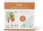 Lulujo Baby’s First Year Milestone Blanket and Card Set | 40in x 40in (Here I Grow Again) - Image 4
