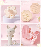 Golray Baby Shower Gifts for Girls, Baby Girl Gifts Baskets with Rattle, Blanket/Bodysuit Set, New Born Essential Stuff, Gender Reveal Ideas Infant New Born Baby Girls Gift Basket - Image 6
