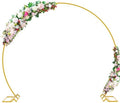 Wokceer Wedding Arch 7.2FT Round Backdrop Stand Gold Circle Balloon Arch by Wokceer