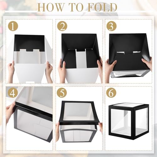 Thyle 12 Pcs Baby Balloon Boxes with 99 Letters for Baby Shower, Black - Image 3