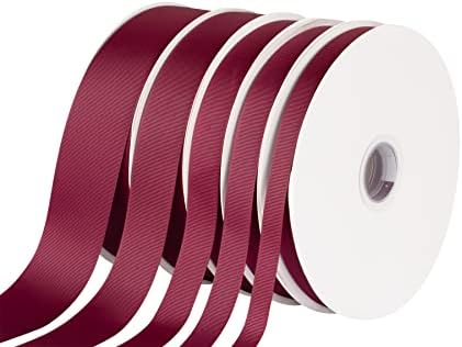 2" X 100 Yards Solid Grosgrain Ribbon for Gift Wrapping Parties, Wedding Decoration, Crafts Sewing (Burgundy) - Image 4